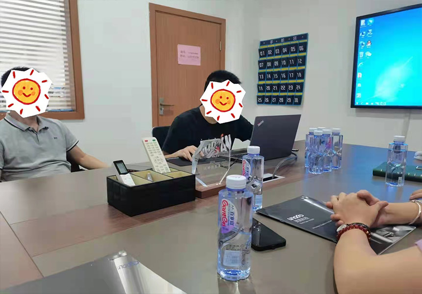 勃俊自动化与灵鸽洽谈业务